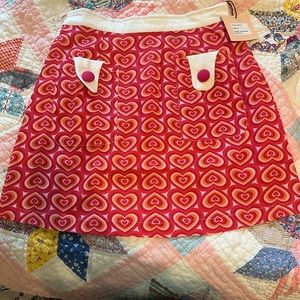 Unique Vintage Mod Style Mini Skirt